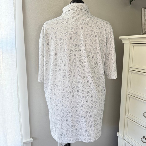 Left Coast Tee Men's XL White Short Sleeve Button Down Shirt‎ - Picture 2 of 11